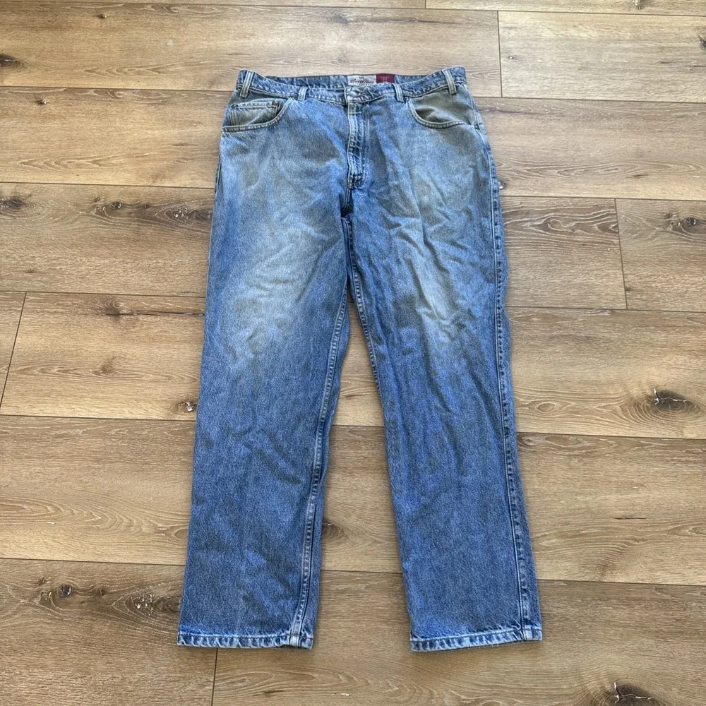 Vintage Levis 545 Jeans Mens 36 x 30 Denim Brown Tag Loose Fit Grunge 90s Skater